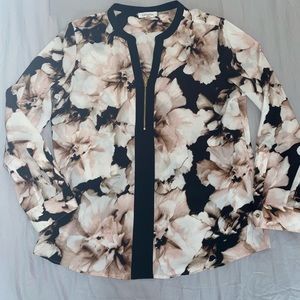 Calvin Klein Silk Flower Blouse